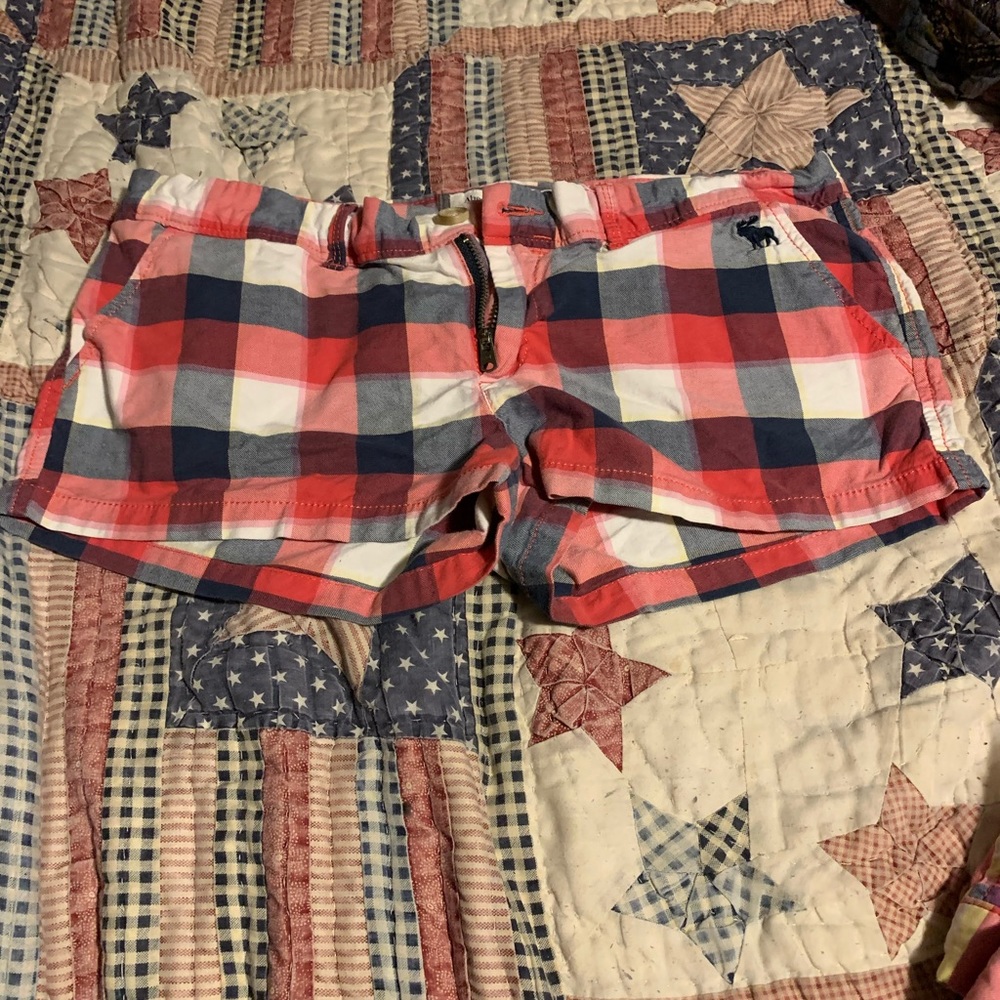 Short plaid shorts